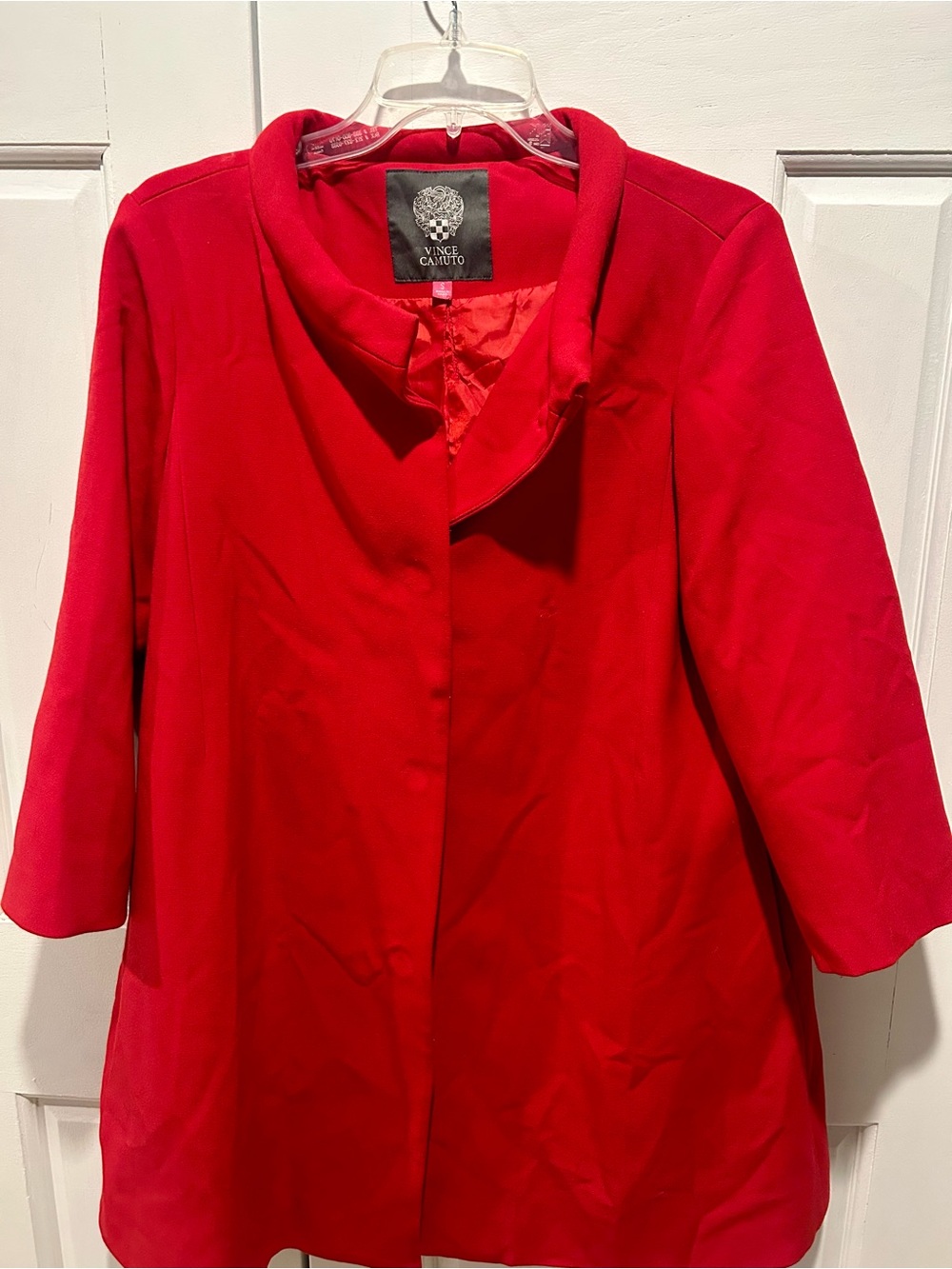 Vince Camuto Bright Red Women's Pea Coat